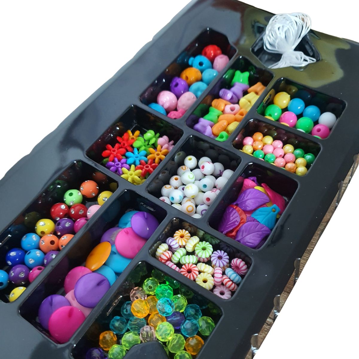 Kit Miçangas Infantil Diamond Star 223 Peças - Bbr Toys Kit Miçangas Infantil Diamond Star 223 Peças - Bbr Toys